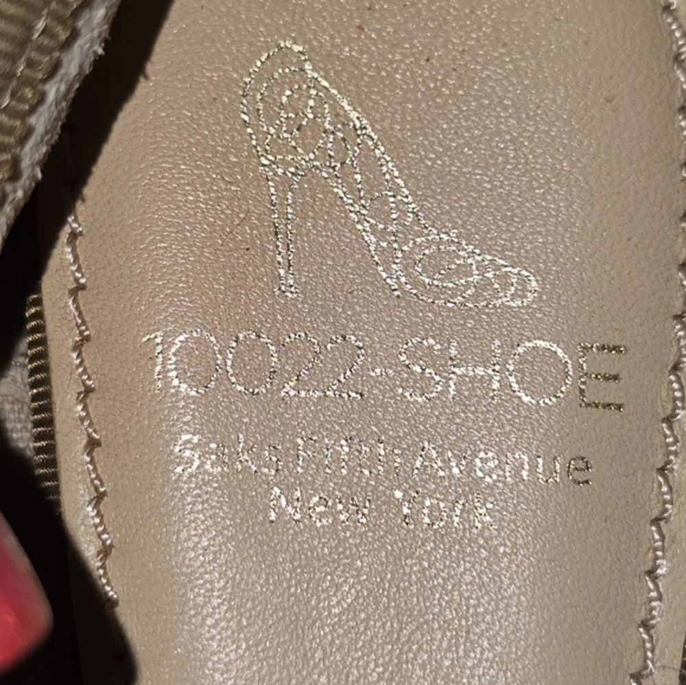 10022-Shoe Saks Fifth‎ Avenue Green/Brown Leather Snake Skin Bow Flats Sz 7